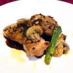 バルサミコソースとガーリックチキンのソテー